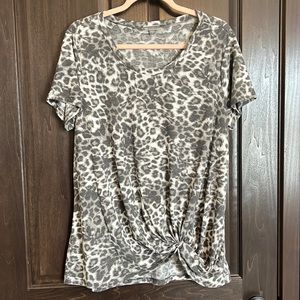 Plus Size Printed Top Sz 1x
